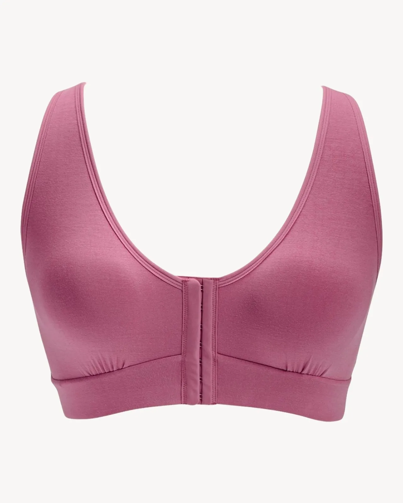 Rora Pocketed Front Closure Bra Bra in Dusty Rose By AnaOno - XS-3X