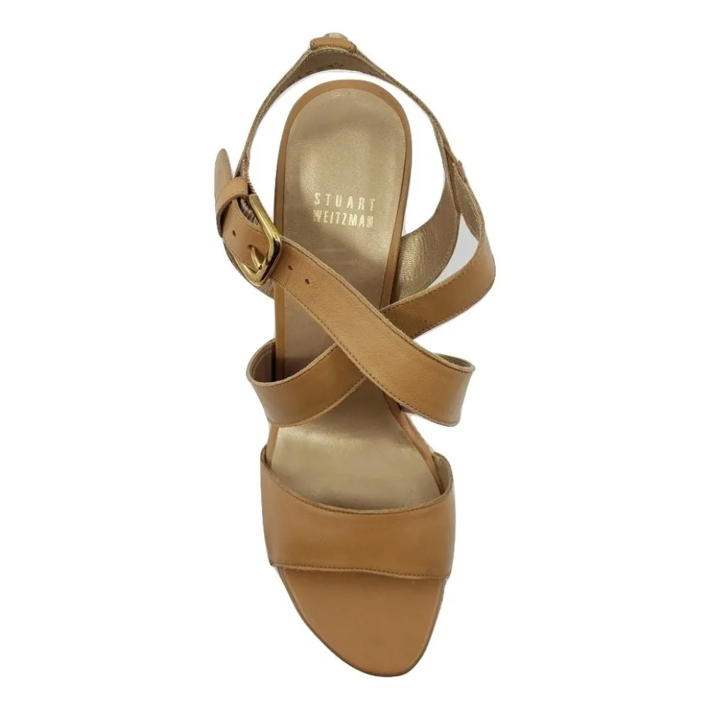 Runaway Almond Stuart Weitzman Wedge Sandals